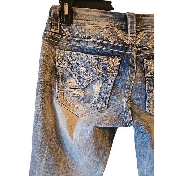 Miss Me signature skinny jeans sz 28 WJ152 - Picture 5 of 7